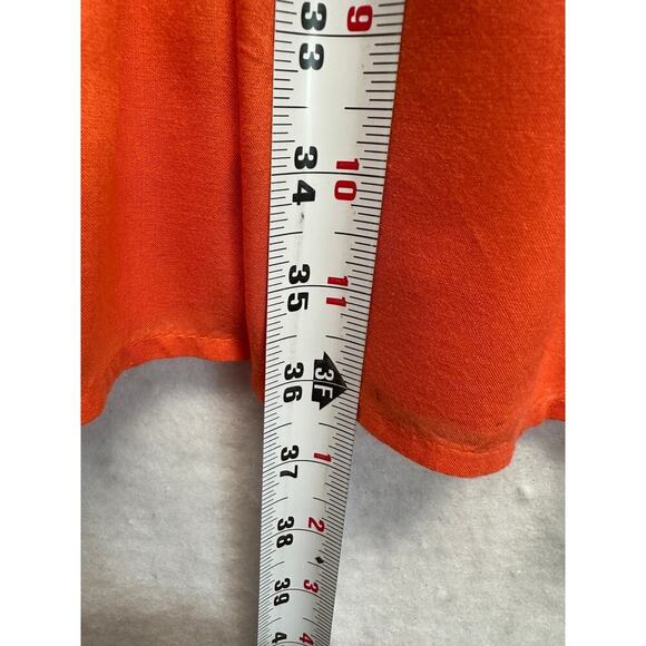 Adorable Summer Dress XS Orange White Embroidered Flowers Bling Fairy Old Navy - Picture 7 of 10